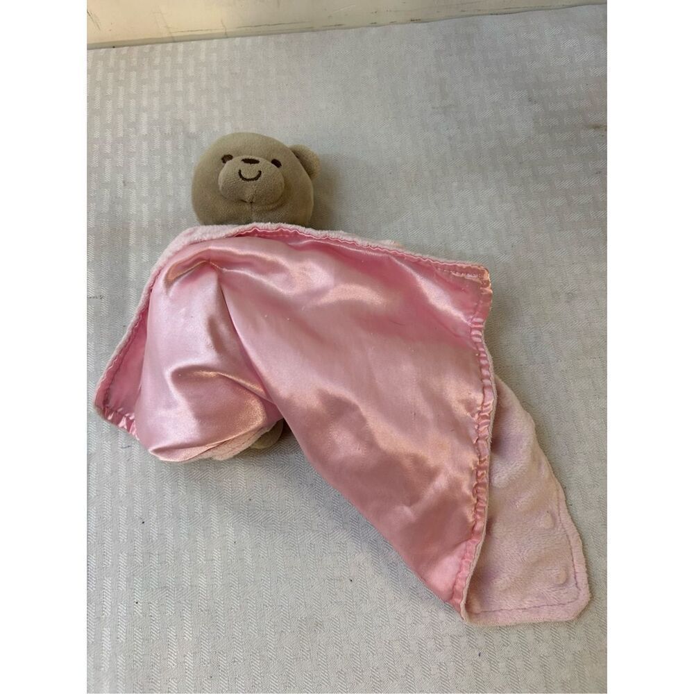 Child of mine Carter’s pink‎ silky bear blankie rattle rn#27829 replacement